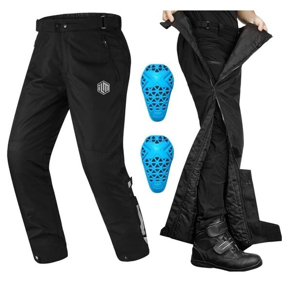 NEW WITH TAGS ILM Detachable Winter Motorcycle Riding Pants Men CE 2 Armored wit - Picture 5 of 16